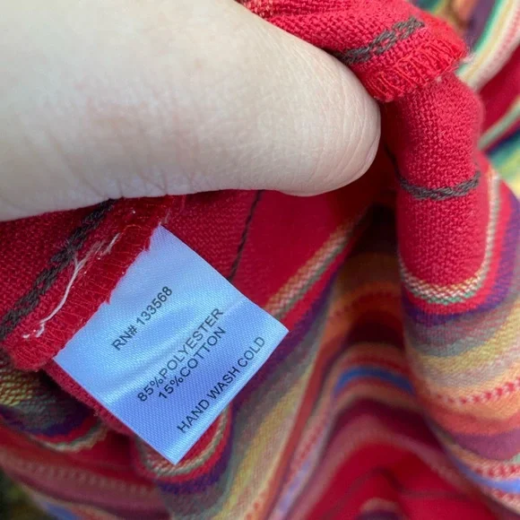 NWT Cowgirl Justice Mercedes Halter Dress Serape Stripes XL - Picture 8 of 8